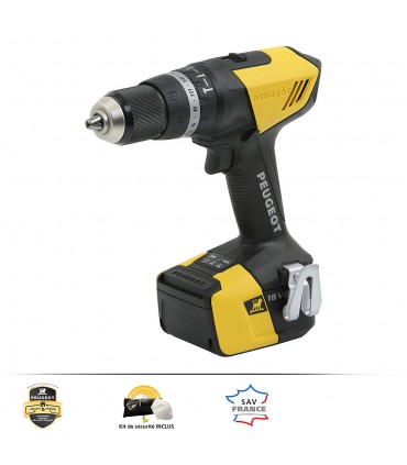 ENERGYDRILL-18VP40 Perceuse sans fil à percussion 18V - 2x 4 Ah Tension 18 V, Ty