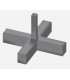 Croisillons reutilisables l-5 mm H-3 mm x100 pcs Type Croisillons REUTILISABLES